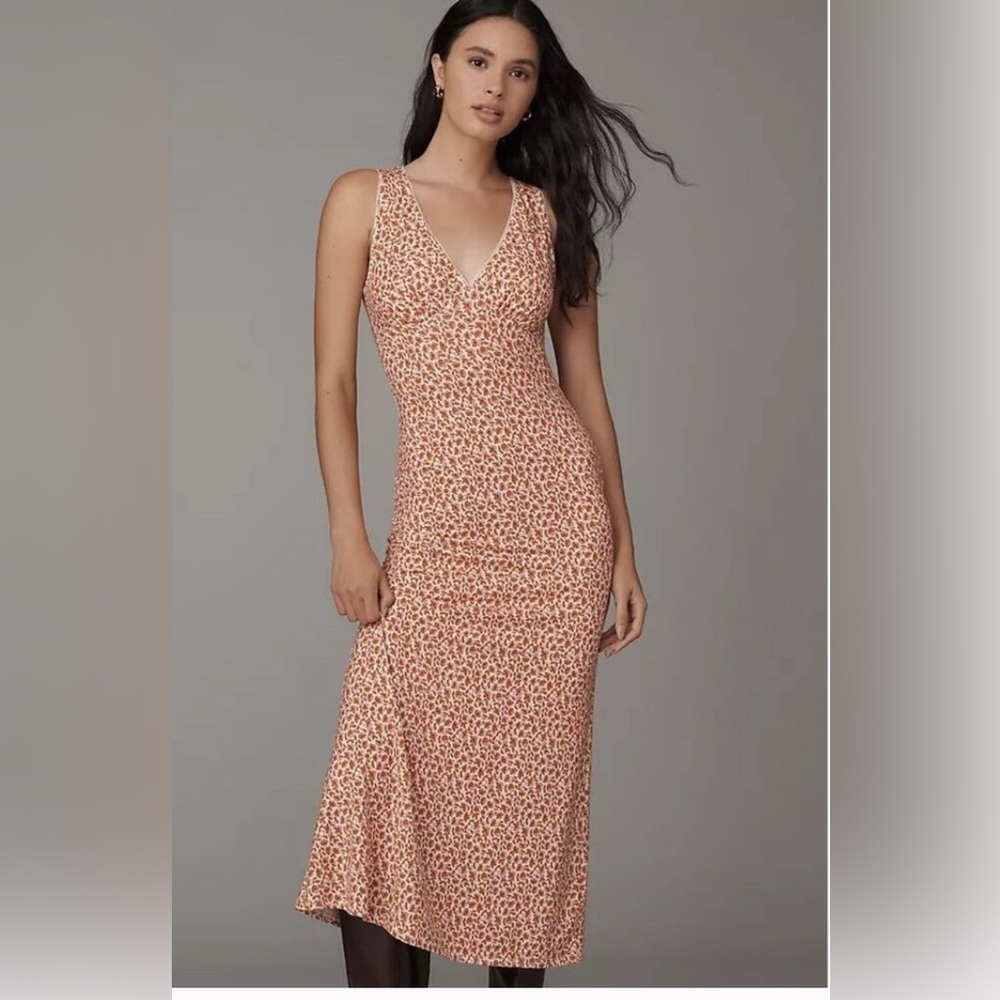 Reformation NWT Brayden Knit Midi Dress in Mulberry size Medium